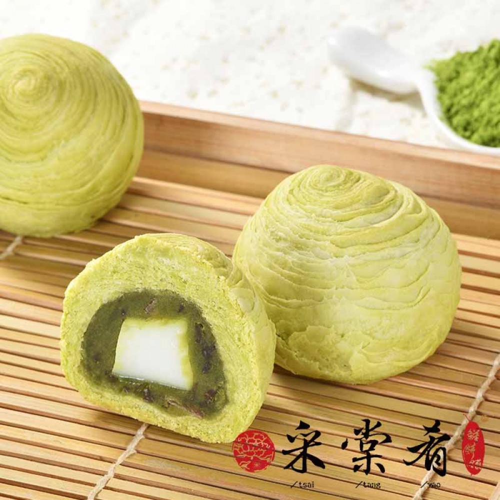 抹茶紅豆麻糬