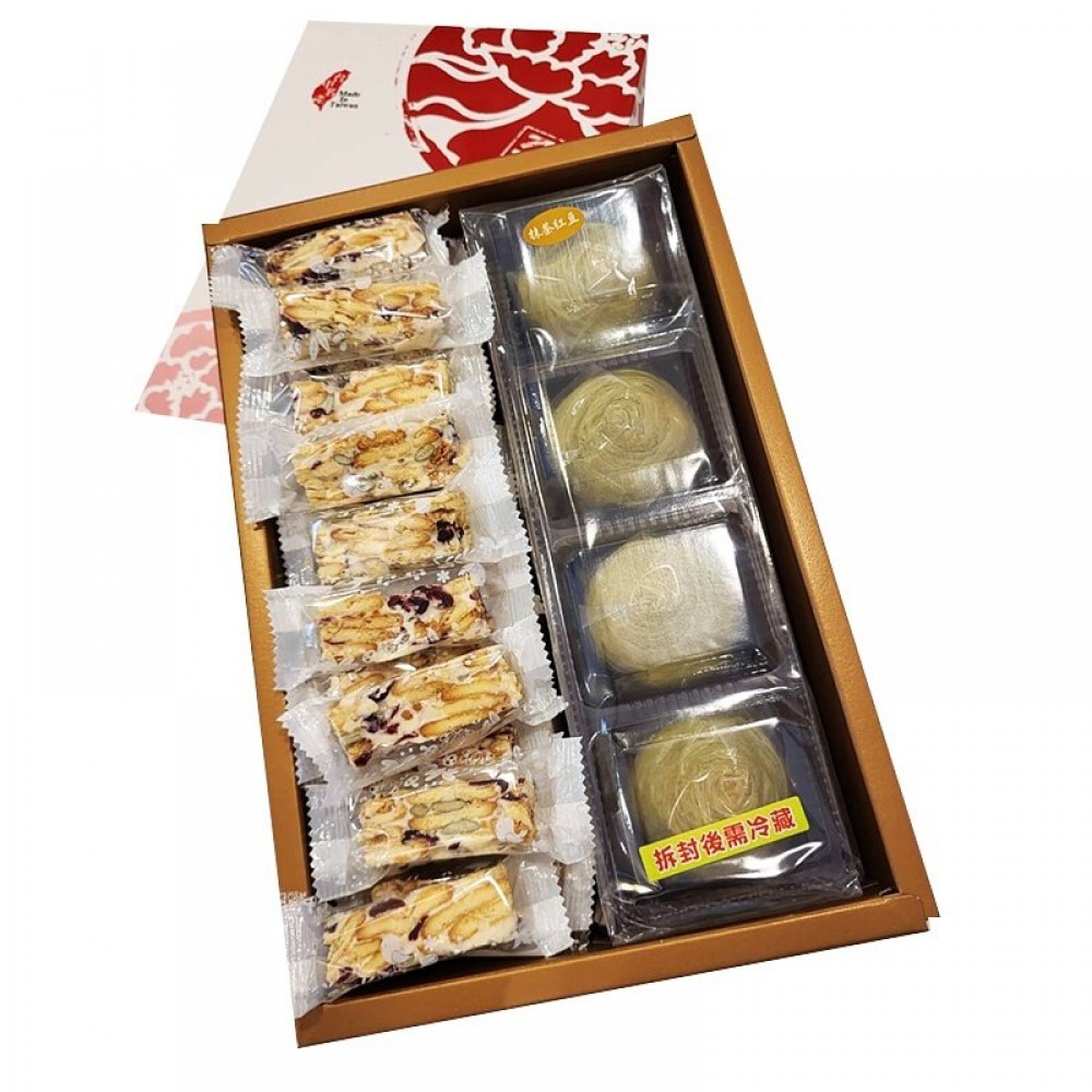 雪抹禮盒 雪Q半斤+抹茶紅豆麻糬4入